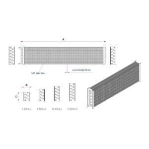 Azak Ym 1200.12.2 120 Reyon Soğutucu 12'li - 5/8