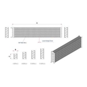 Azak Ym 2200.12.2 220 Reyon Soğutucu 12'li - 5/8
