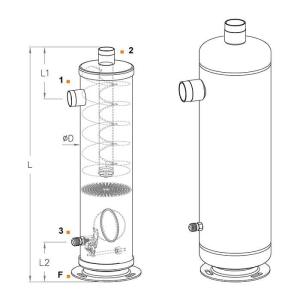 Gvn Os.H.45b.28.1 Helisel Yağ Ayırıcı