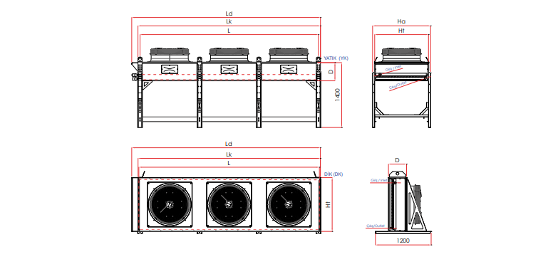 YD 160 363 157 m² KABİNLİ KONDENSER