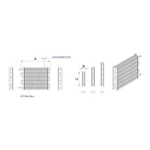 Azak Ays 340 Evaporatör 3'lü Yan 40x6 1,08 M2